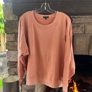 J Crew Coral Color Sweatshirt XL